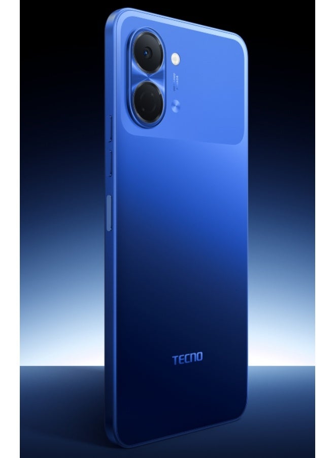 تكنو هاتف GO 3 جالاكسي أزرق بشاشة IPS LCD بحجم 6.75 بوصة ومعدل تحديث 120 هرتز + معالج Unisoc T7250 بدقة 4 نانومتر + كاميرا 13 ميجابكسل + بطارية 5000 مللي أمبير 15 واط شحن Type-C + 128 جيجابايت تخزين و4 جيجابايت RAM + أندرويد 15 + IP64 + واي فاي مزدوج النطاق وبلوتوث 5.2 - Image 3