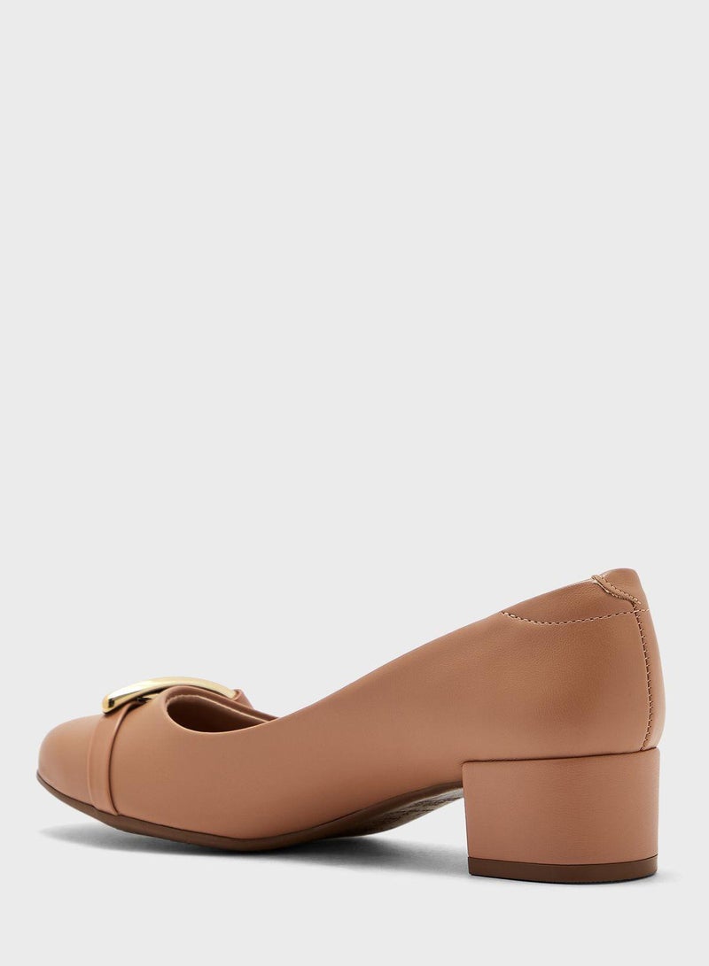 Beira Rio Mid Heels Shoes for Women – Classic Mid Heel Pumps for Girls & Ladies Office Wear - Image 3