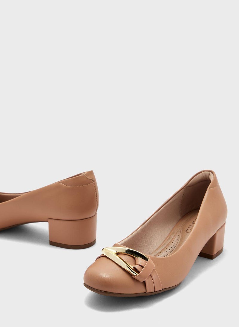 Beira Rio Mid Heels Shoes for Women – Classic Mid Heel Pumps for Girls & Ladies Office Wear - Image 4