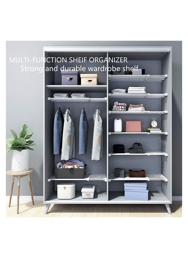 Arabest Closet Tension Shelf & Rod, Bathroom Kitchen Garage Telescopic Storage Rack, Expandable Adjustable Separator Wardrobe Cupboard Space Saving Divider (38-60cm)  - Image 3