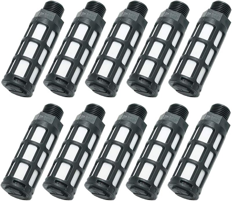 beduan Pneumatic Air Compressor Muffler Fitting 1/8" NPT Compressed Exhaust Silencer (Pack of 10) - Image 1