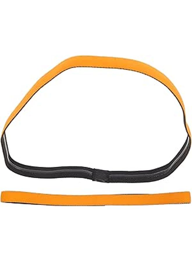 2pcs Orange Thin Anti Slip Sweatbands for Unisex Sports Breathable Moisture Wicking Headbands - Image 1