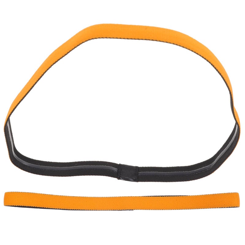 2pcs Orange Thin Anti Slip Sweatbands for Unisex Sports Breathable Moisture Wicking Headbands - Image 2