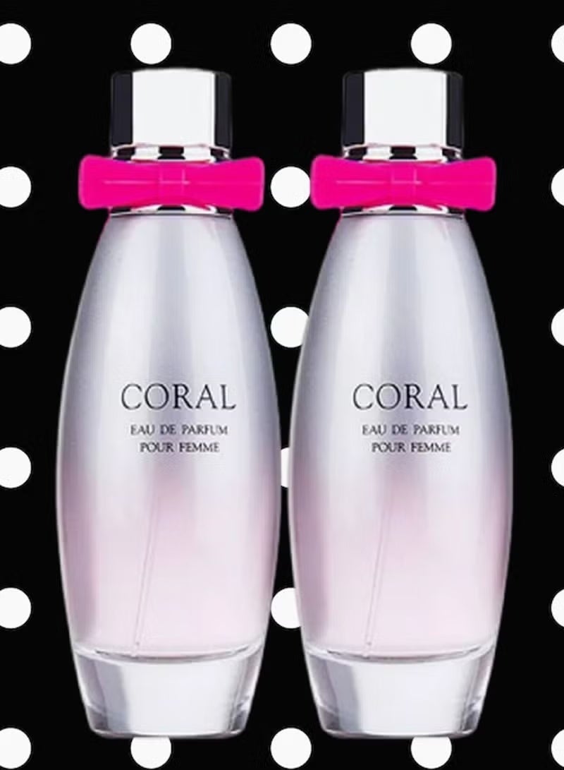 كورال 2 قطع عطر كورال 95 مل - Image 1
