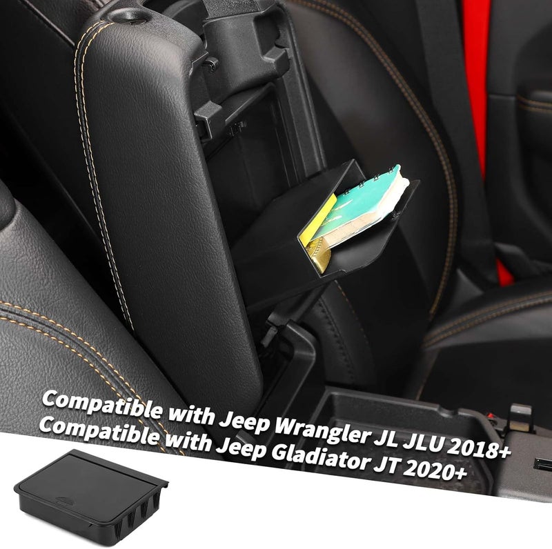 Jimen Hidden Console Box for Jeep Wrangler and Gladiator - Image 2