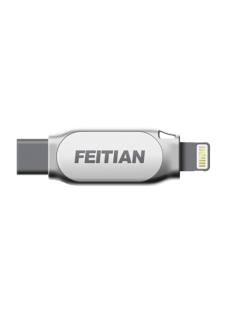 Feitian FEITIAN iePass K44 Dual-Connector iOS USB Security Key - Two Factor Authenticator - USB-C + Lightning - FIDO U2F + FIDO2 + PIV + MFi - Help Prevent Account Takeovers with Multi-Factor Authentication  - Image 2