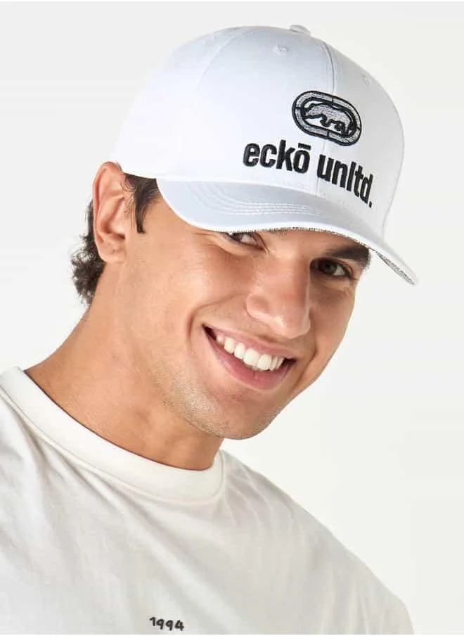 Ecko Unltd. Ecko Unltd Logo Embroidered Cap with Buckled Strap Closure