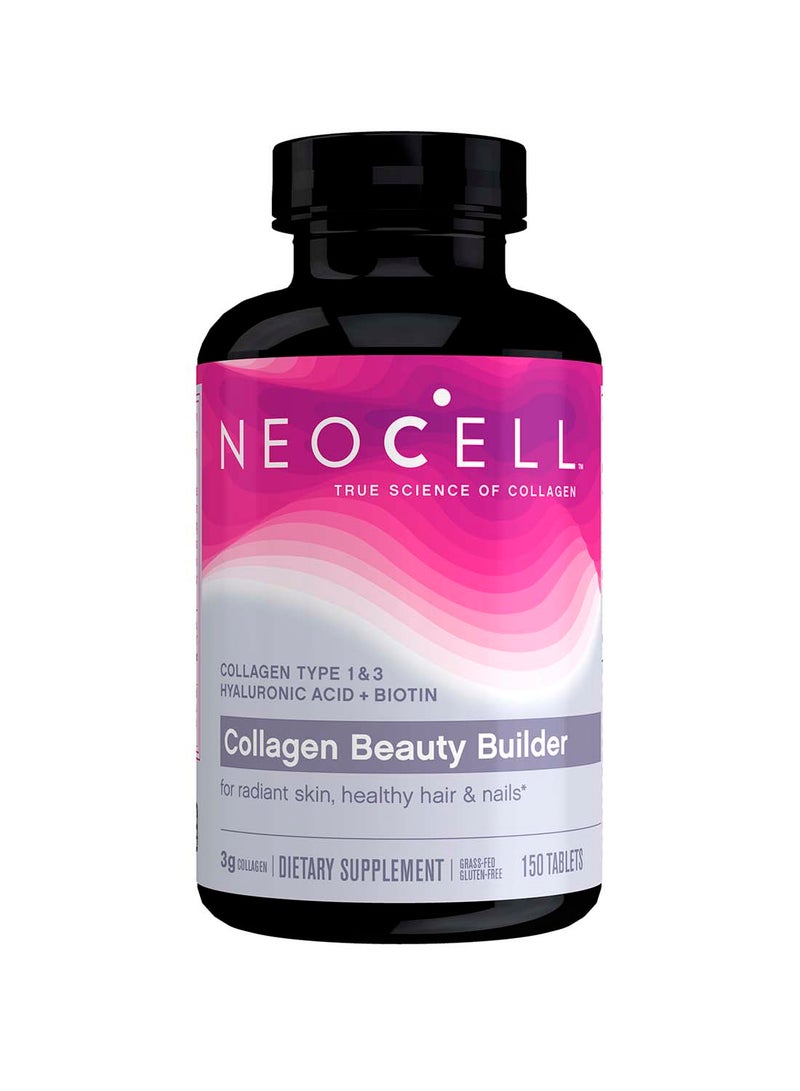 مكمل تجميلي لبناء البشرة بالكولاجين يحتوي على 150 قرص