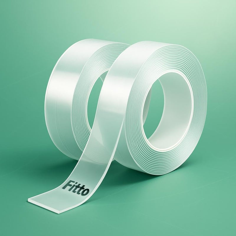Fitto Transparent Sticky Tape 2 Pieces 18mmx30m for Office, Craft, and Home Use - Image 3