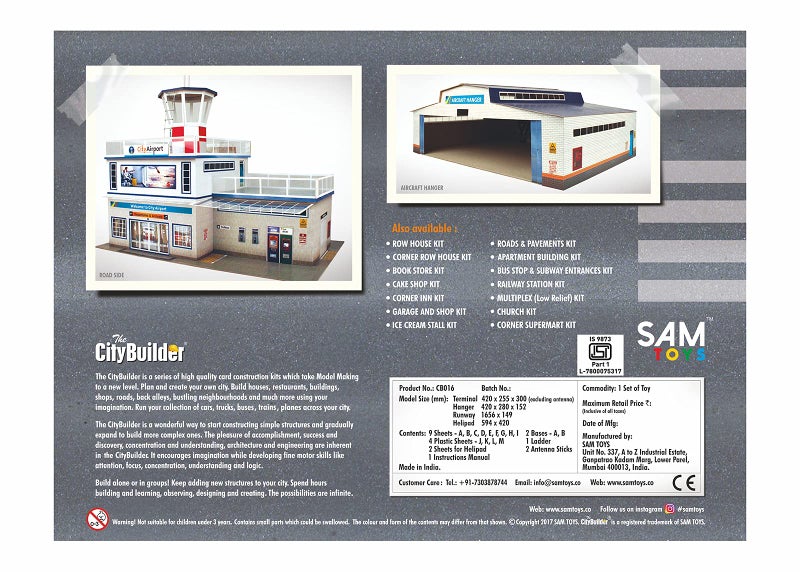 The CityBuilder Airport Model Making Kit SAM Toys - Image 2