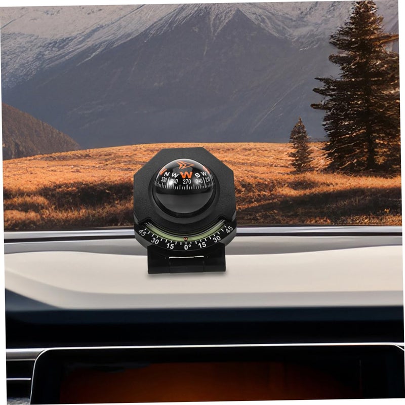 Car Compass Dashboard with Inclinometer for Safe Driving Navigation Black - Image 5