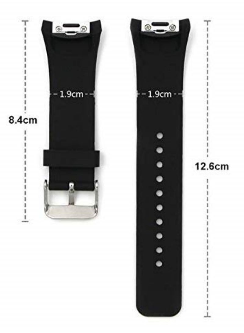 Silicone Watch Band Strap For Samsung Galaxy Gear S2 SM-R720 Soft Comfortable Durable Fits 130mm-220mm Wrist Free Stainless Steel Pin and Tuck Closure - Image 2
