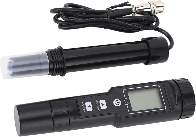 OVAQUIXI Digital Dissolved Oxygen Meter ABS Portable DO Analyzer Pen 0 to 30.0 Mg L 32 to 104 Fahrenheit with ATC LCD Hold for Aquarium Pool Aquaculture Water Testing - Image 1