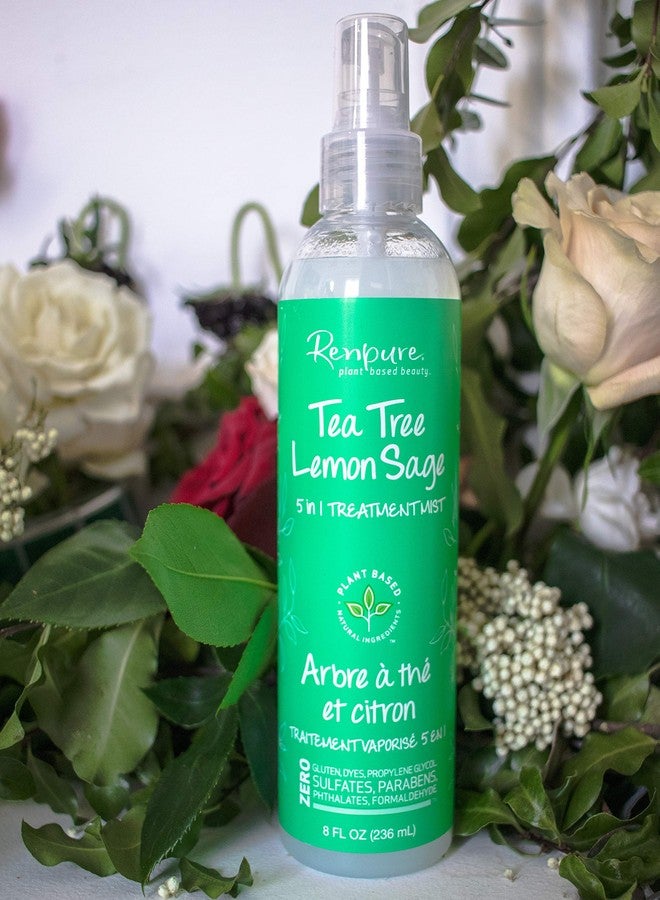 RENPURE Plant Based Beauty Sage 5 in 1 Leavein Treatment Mist, Lemon,Tea Tree, 8 Fl Oz - Image 3