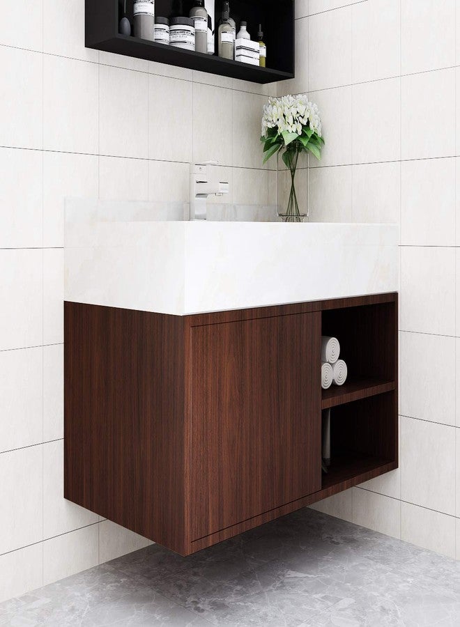 LaCheery 160x24 Inch Wood Grain Contact Paper Dark Brown Walnut Wood Peel and Stick Wallpaper for Walls Kitchen Countertop Peel and Stick Waterproof Counter Contact Paper for Bathroom Countertops Wrap - Image 4