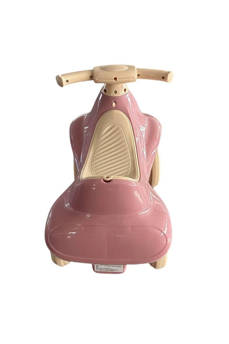 Kids Ride On Cycle, Baby Cycle with Light & Music for Toddlers 1+ Years, Boys & Girls, 4-Wheel Balance Bike Indoor Outdoor Ride-On - Pink - Image 3