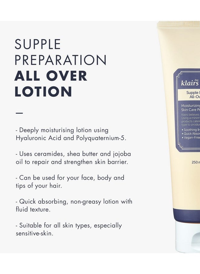 Klairs Supple Preparation All-Over Lotion, Face And Body Moisturizer, 250Ml, 8.45Oz - pzsku/Z7DF32993E0CE01219D96Z/45/_/1741429404/9e91c507-ce16-413f-8c30-87f465de7464