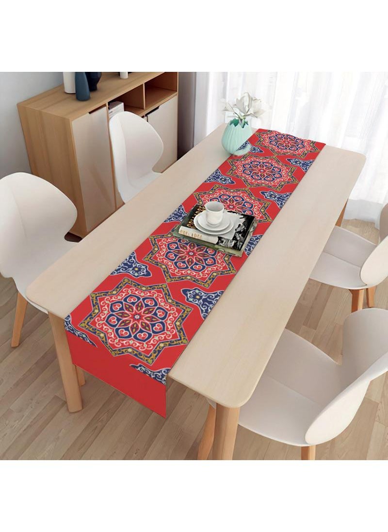General Eid Mubarak Table Flag Table Runner Ramadan Kareem Table Decorations Ramadan Decor Sets For Dining Supply  - Image 1
