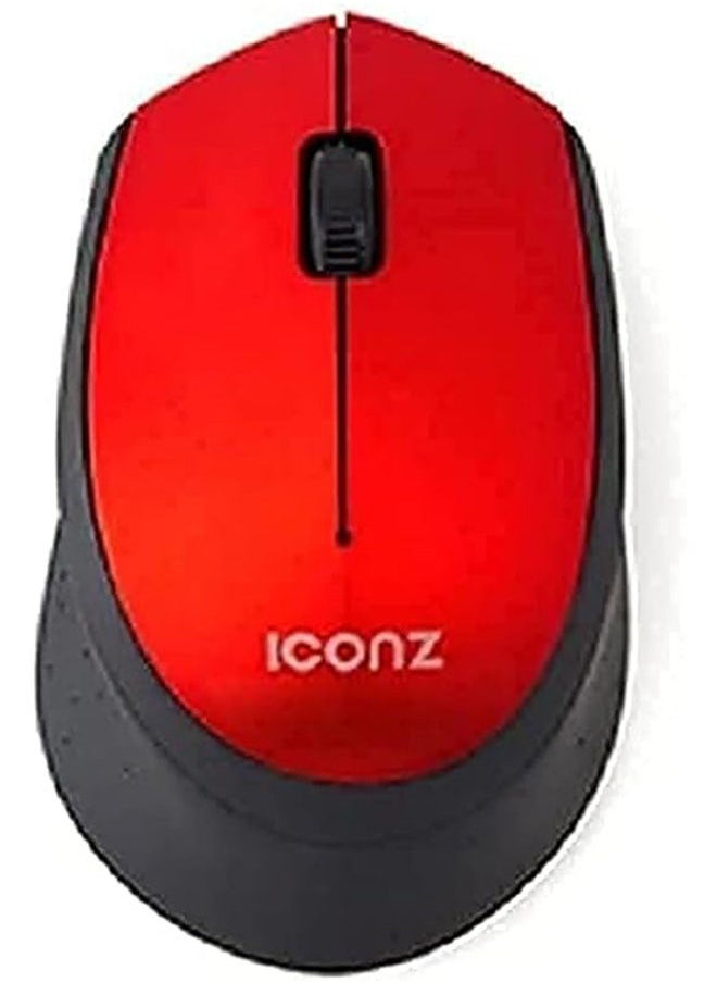 Iconz Wireless Silent Click Mouse Rubberzied 