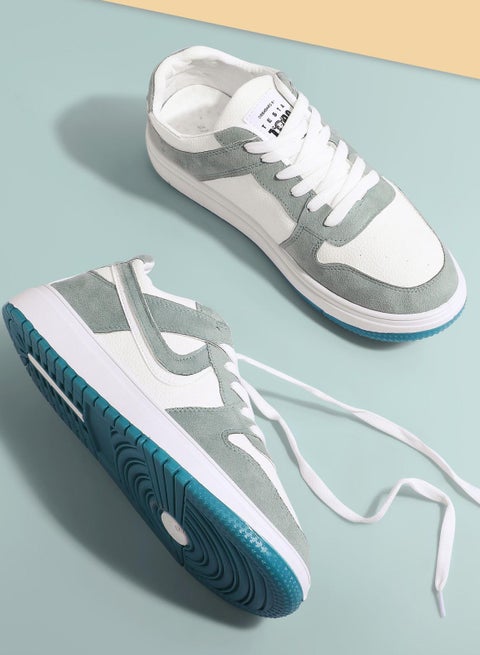 سنيكر كاجوال للحياة اليومية من الجلد الطبيعي ومطعم بجلد الشمواه الفاخر من تيستا تورو