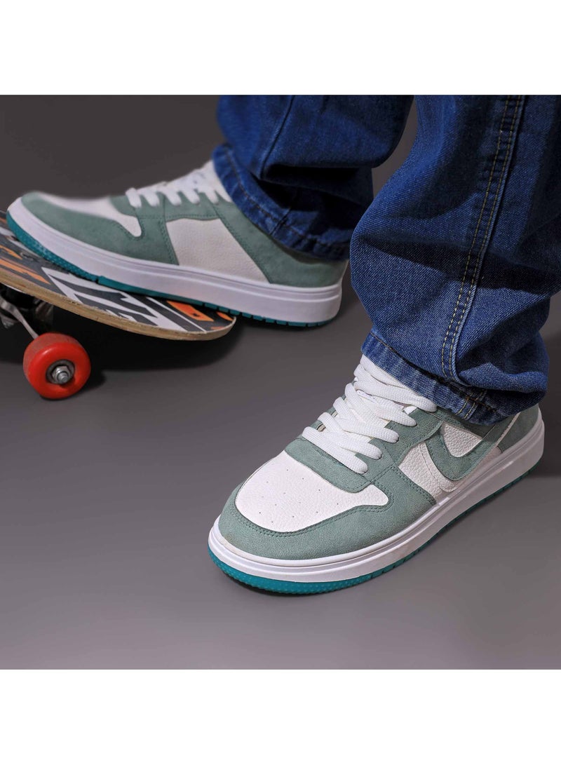 تيستا تورو سنيكر كاجوال للحياة اليومية من الجلد الطبيعي ومطعم بجلد الشمواه الفاخر من تيستا تورو - Image 3