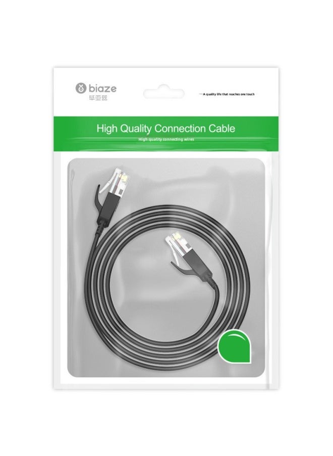 Generic Biaz CATegory 6 CAT6 Network Cable 0.5m Megapixel Network High-speed Connection Cable Finished Flat Wire Body Network Cable-Cord Length:0.5m  - Image 4