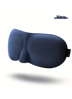 JOY TOUR 3d Sleeping Mask Blocking Light Sleep Eye Mask Memory Foam With Earplug Blue  - Image 1