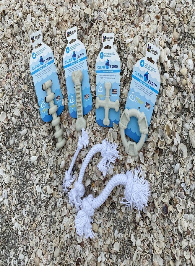 Spunky Pup Clean Earth Recycled Rope Dog Toy | Made in USA| Made from 100% Recycled Water Bottles, Medium,Blue,7122 - Image 3