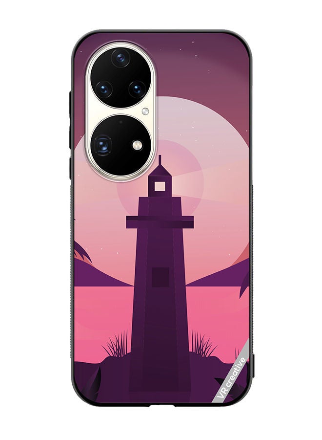 VR CREATIVE Protective Case Cover For Huawei P50 Pro Lake House Design Multicolour - Image 1