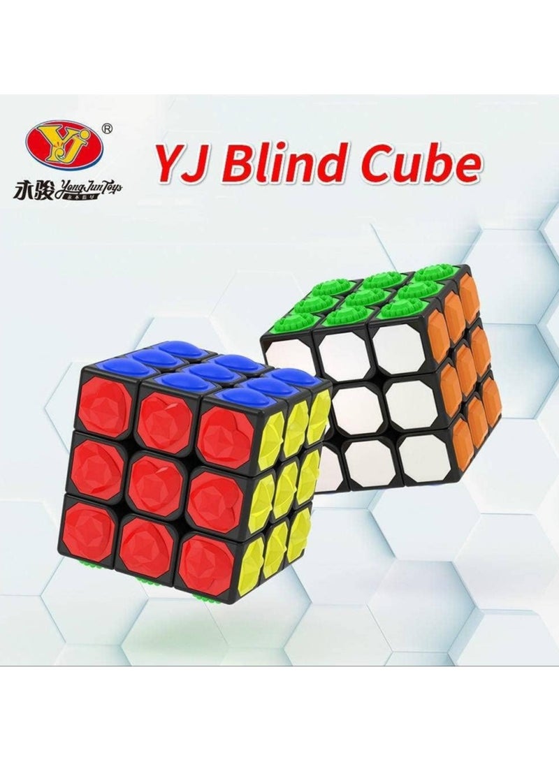 YJ Blind 3x3 Speed Cube – Stickerless Puzzle Cube for Blindfolded Solving - Image 2