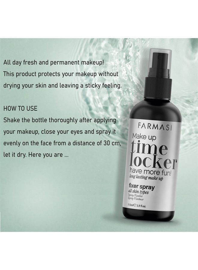 FARMASI Makeup Time Locker, Long-Lasting Makeup Setting Spray, Oil-Free, Lightweight, All-Day Wear Revitalizes, Natural Finish, 3.9 fl. oz / 115 ml - Image 2