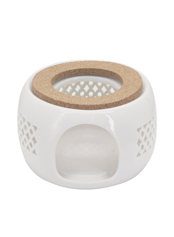 Buwico Teapot Warmer, Ceramic Tea Warmer with Cork Cushion, Candle Heater for Heating Coffee, Milk, Tea Light Heater, Candle Warmer - Image 1