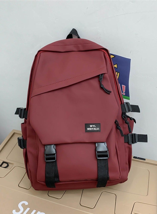 جوي شيك حقيبة ظهر من البوليستر مقاومة للماء مع غطاء إغلاق وحقيبة كتب قصيرة مقاومة للتآكل مع قلادة كرتونية لطلاب الجامعات المتوسطة والثانوية - Image 2