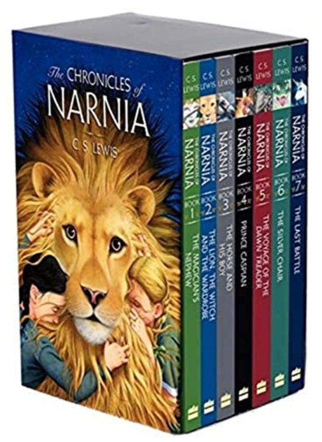 The Chronicles Of Narnia 8Book Box Set + Trivia Book by Clive Staples Lewis Paperback 