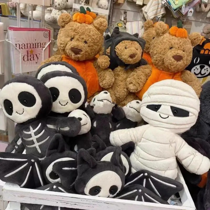 Y&D UK JC Jellycats Halloween Plush Toy Doll with Super Soft Plush & PP Cotton Filling Gift Pumpkin Ghost Skull Vampire Age 14+ - Image 3