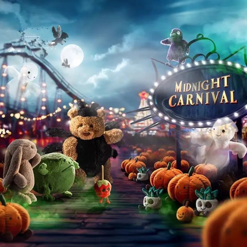 Y&D UK JC Jellycats Halloween Plush Toy Doll with Super Soft Plush & PP Cotton Filling Gift Pumpkin Ghost Skull Vampire Age 14+ - Image 4