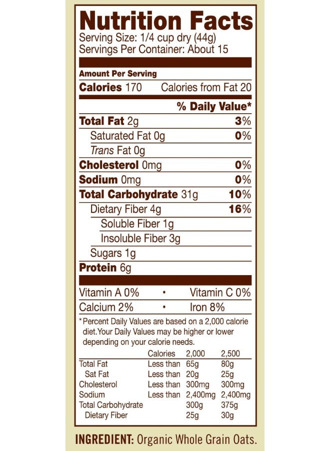 Bob's Red Mill Gluten Free Organic Steel Cut Oats, 24 Ounce - Image 2