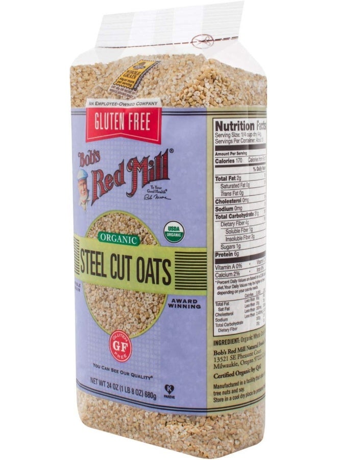 Bob's Red Mill Gluten Free Organic Steel Cut Oats, 24 Ounce - Image 4