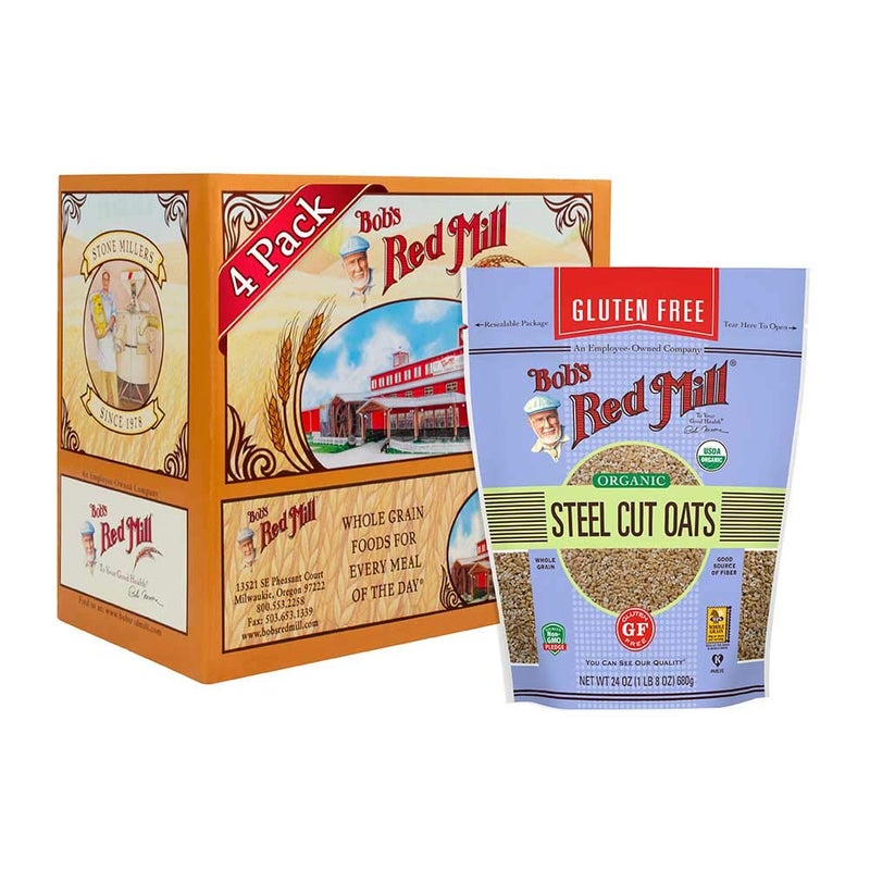 Bob's Red Mill Gluten Free Organic Steel Cut Oats, 24 Ounce - Image 1