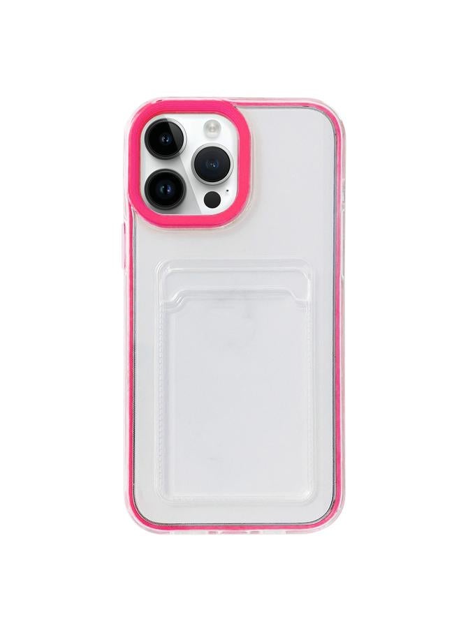 زبون جراب لهاتف iPhone 13 Pro Max 360 جراب شفاف هجين من مادة TPU مع فتحة بطاقة - Image 1