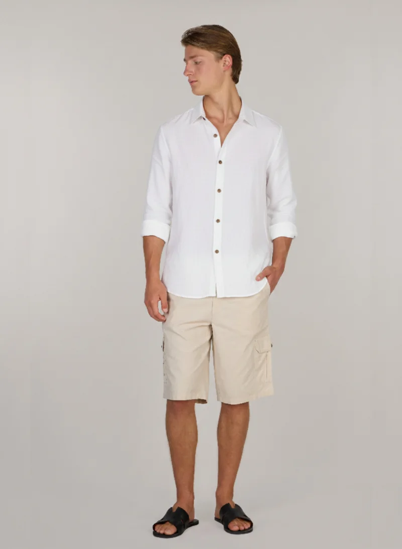 جاست نيتشر قميص للرجال بأكمام طويلة بإطلالة عصرية