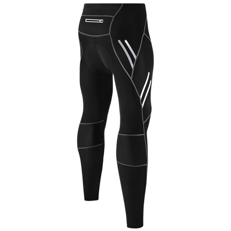 Cycling Pants 82% Nylon 18% Spandex Breathable Moisture-Wicking - Stretch Ultra Slim Light Core Compression Tights for Night Safe Road Mountain Bike Riding - Image 2