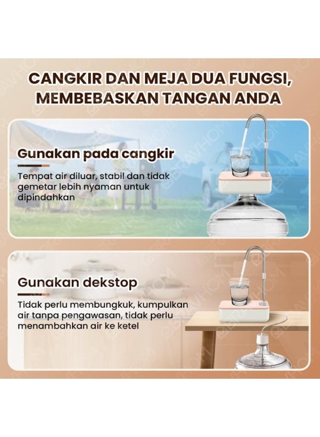 Portable Electric Water Bottle Dispenser – USB Rechargeable Pump for Water Gallons and Bottles - Image 3