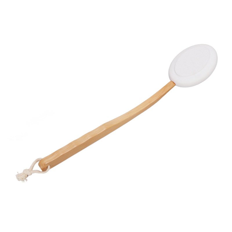 Long Handle Back Scrubber Brush: Soft Skin-Friendly EVA Head, 6pcs Replacement Heads - Effective Deep Cleaning Skin Exfoliator for Home Bath Shower Use - Image 5
