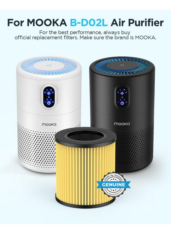 موكا فلتر HEPA بديل معتمد رسميًا من MOOKA للعناية بالحيوانات الأليفة لجهاز تنقية الهواء B-D02L (عبوة واحدة) - Image 2