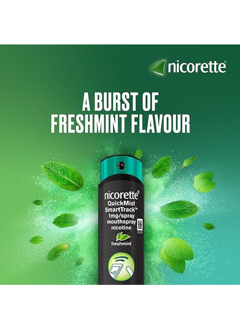 nicorette Quickmist Smarttrack Mouth Spray Freshmint 1 X 150 Sprays  - Image 2