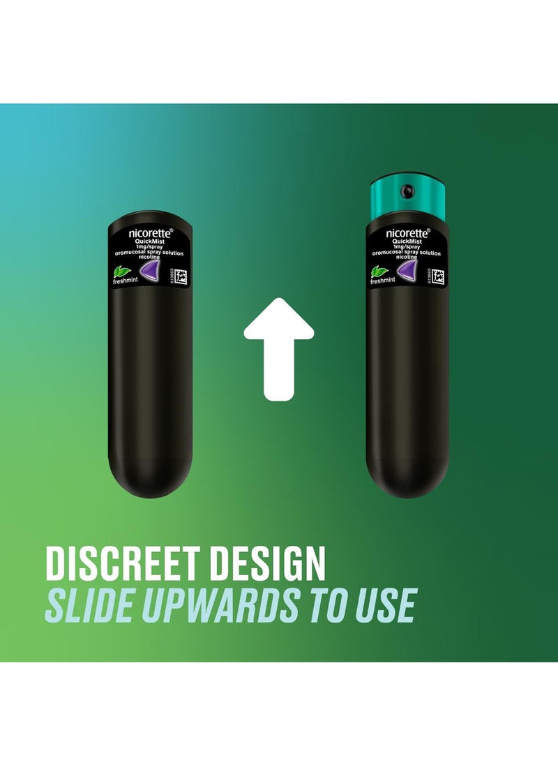 nicorette Quickmist Smarttrack Mouth Spray Freshmint 1 X 150 Sprays  - Image 5