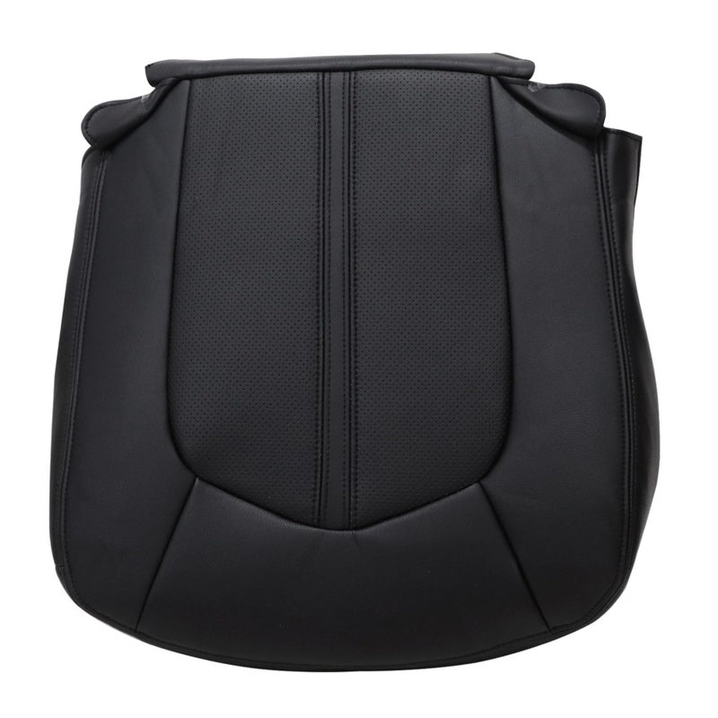 Priprilod Perforated Black Leather Driver Side Bottom Replacement Seat Cover Compatible with Cadillac CTS 2008 2009 2010 2011 2012 2013