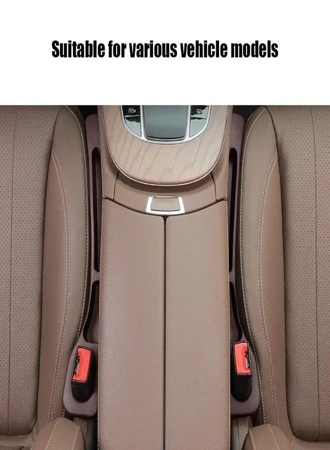 LOVMOTO Universal Car Gap Filler Organiser Car Seat Gap Filler, Car Seat Gap Organiser, PU Leather Car Accessories, Car Seat Console Side Pockets for Storage Comfortable With Bol-ero - Image 3