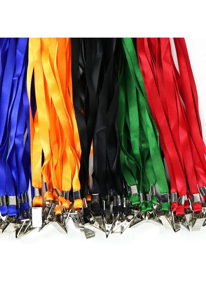 Bird Fiy Orange Lanyard Clip 50 Pack 17" Lanyards With Clip Badge Lanyard Bulk Neck Flat Lanyards For Badge Holders - Image 5